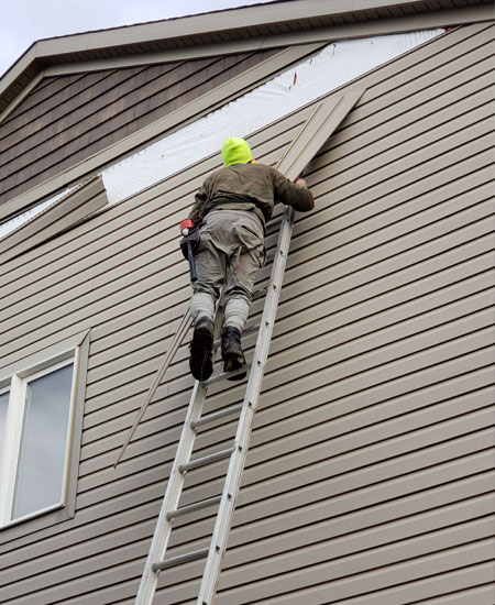 Siding replacement in Edmonton and Calgary.